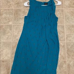 Blue hummingbird dress
